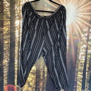 Jessica Simpson Striped Black and White Joggers